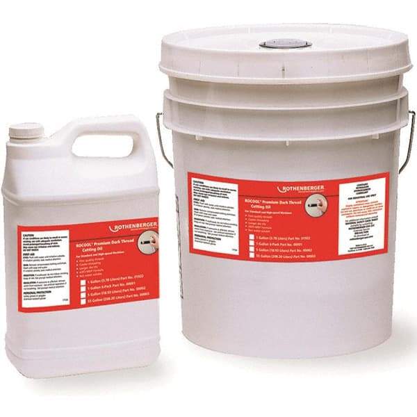Rothenberger - Pipe Cutting & Threading Oil Type: Dark Cutting Oil Container Type: 1 Gallon Bottle - Exact Tool & Supply