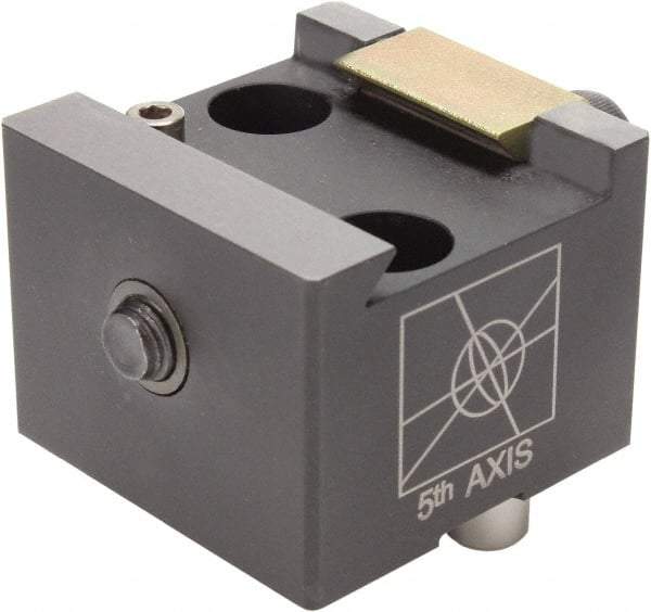 5th Axis - 3,800 Lb Holding Force Single Vise Wedge Clamp - 28 to 32 HRC, 2" Minimum Jaw Spread, 20 Lb/Ft Torque, 3/8-16 x 2-1/2 Screw Thread - Exact Tool & Supply