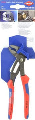 Knipex - 7-1/4" OAL, 1-1/2" Max Capacity, 18 Position Water Pump Tongue & Groove Pliers - Self Grip V-Jaws, Ergo Dual Component Handles - Exact Tool & Supply