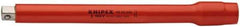 Knipex - 1/2" Drive Insulated Socket Extension - 10" OAL, Chrome Vanadium Finish - Exact Tool & Supply