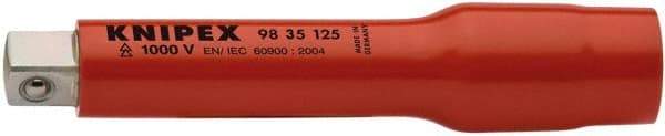 Knipex - 3/8" Drive Insulated Socket Extension - 5" OAL - Exact Tool & Supply