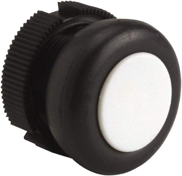 Square D - Pushbutton Switch Head - White, Round Button - Exact Tool & Supply