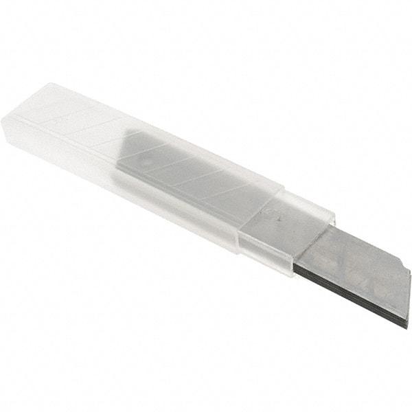 Value Collection - 10 Piece Steel Utility Knife Blade - 0.7087" Blade Thickness - Exact Tool & Supply