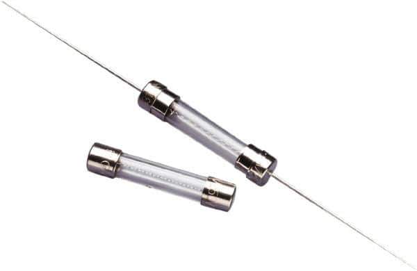 Value Collection - 250 VAC, 2 Amp, Fast-Acting Miniature Glass/Ceramic Fuse - Fuse Holder Mount, 1-1/4" OAL, 1/4" Diam - Exact Tool & Supply