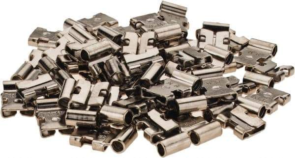 Value Collection - 1/4" Wide, Noninsulated Female Tab Terminal - Push In Connection, 16 to 14 AWG Compatible - Exact Tool & Supply