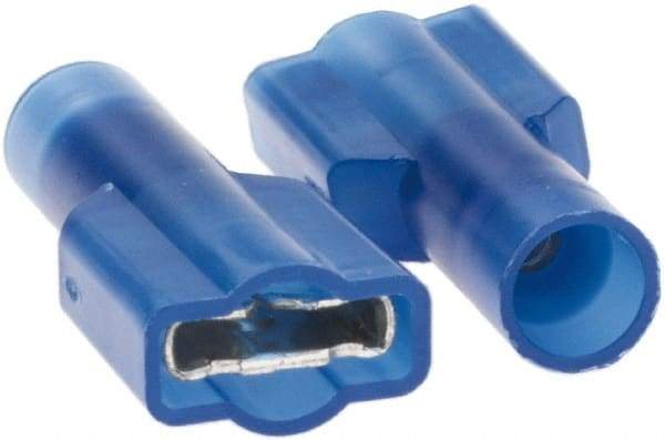 Value Collection - 16 to 14 AWG, Nylon, Fully Insulated, Female Wire Disconnect - 1/4" Wide Tab, CSA Certified, UL Listed - Exact Tool & Supply