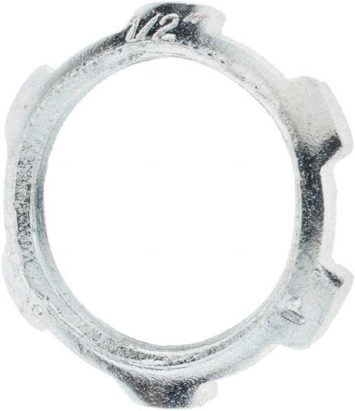 Value Collection - 1/2" Trade, Steel Threaded Conduit Locknut - Exact Tool & Supply
