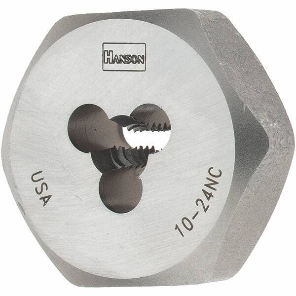 Value Collection - #10-24 UNC Thread, 1" Hex, Right Hand Thread, Hex Rethreading Die - Carbon Steel - Exact Tool & Supply