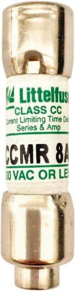 Value Collection - 250 VDC, 600 VAC, 8 Amp, Time Delay General Purpose Fuse - 300 at AC kA Rating - Exact Tool & Supply
