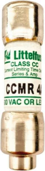Value Collection - 300 VDC, 600 VAC, 4 Amp, Time Delay General Purpose Fuse - 300 at AC kA Rating - Exact Tool & Supply