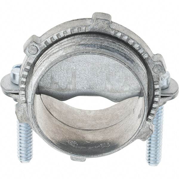 Value Collection - 1" Trade, Die Cast Zinc Squeeze Clamp Straight Conduit Connector - Exact Tool & Supply