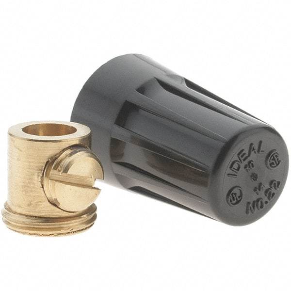Value Collection - 20 to 10 AWG, Vibration Resistant, Standard Twist on Wire Connector - Black, 221°F - Exact Tool & Supply