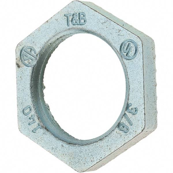 Value Collection - 3/8" Trade, Steel Threaded Conduit Locknut - Exact Tool & Supply