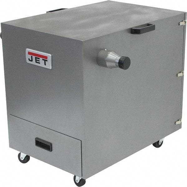 Jet - 115/230 Volt Cabinet Mount Dust Collector - 490 CFM Air Flow, 11.44" Static Pressure Water Level - Exact Tool & Supply