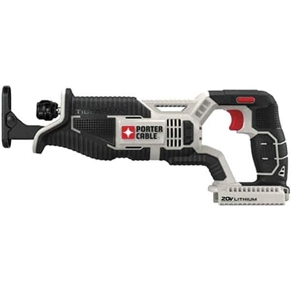 Porter-Cable - 20V, 0 to 3,000 SPM, Cordless Reciprocating Saw - 1" Stroke Length, 14-1/2" Saw Length, Lithium-Ion Batteries Not Included - Exact Tool & Supply