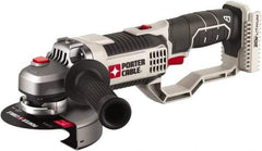 Porter-Cable - 4-1/2" Wheel Diam, 8,500 RPM, Cordless Cutoff & Cutoff-Grinder Tool - Right Angle Handle, 20 Volt - Exact Tool & Supply