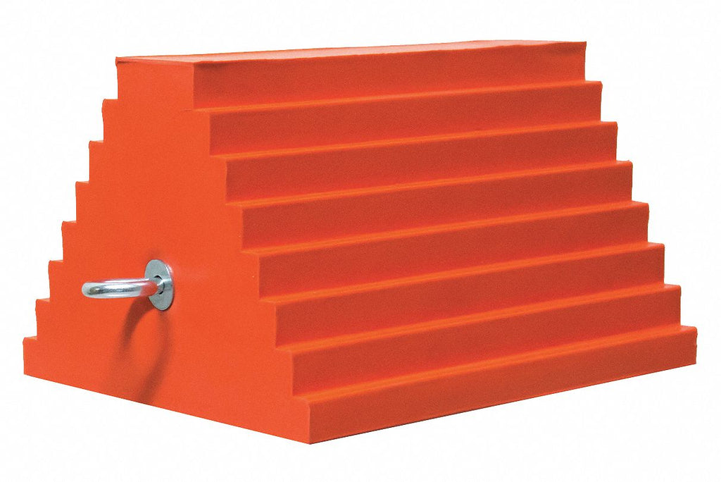 Wheel Chock, General Purpose, Style: Single, Urethane
