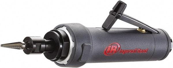 Ingersoll-Rand - 1/4" Collet, Straight Handle, Air Straight Die Grinder - 20,000 RPM, Rear Exhaust, 17 CFM, 1 hp, 90 psi - Exact Tool & Supply