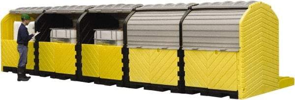 UltraTech - 375 Gallon Sump, IBC Pallet - 204 Inch Long x 64 Inch Wide x 88 Inch High, 5 Totes - Exact Tool & Supply