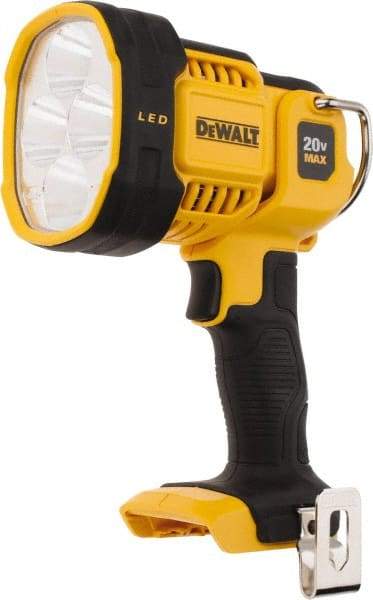 DeWALT - 20 Volts, 1000 Lumens, Cordless Work Light - White/Red, Up to 135 hr Run Time - Exact Tool & Supply