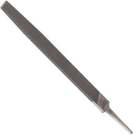Anglo American - 14" Long, Second Cut, Flat American-Pattern File - Double Cut, 0.3" Overall Thickness, Tang - Exact Tool & Supply