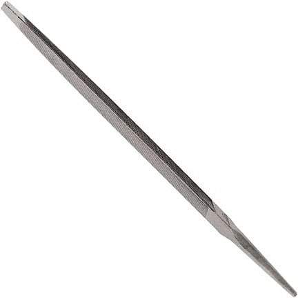Anglo American - 6" Long, Bastard Cut, Taper American-Pattern File - Single Cut, 0.35" Overall Thickness, Tang - Exact Tool & Supply