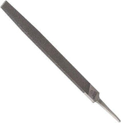 Anglo American - 8" Long, Second Cut, Triangle American-Pattern File - Double Cut, 0.55" Overall Thickness, Tang - Exact Tool & Supply