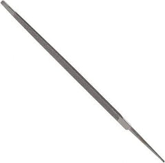 Anglo American - 7" Long, Bastard Cut, Taper American-Pattern File - Single Cut, 0.28" Overall Thickness, Tang - Exact Tool & Supply