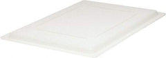 Rubbermaid - 26" Long x 18" Wide, Rectangular Polyethylene Lid - Snap-On, Use with FG350000, FG350100, FG350600, FG350800, FG352800 - Exact Tool & Supply