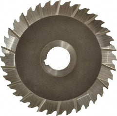 Keo - 5" Blade Diam x 1/8" Blade Thickness, 1" Hole, 36 Teeth, High Speed Steel Side Chip Saw - Staggered Tooth, Arbor Connection, Right Hand Cut, Uncoated - Exact Tool & Supply