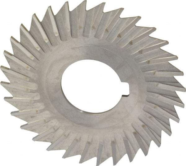 Keo - 3" Blade Diam x 1/16" Blade Thickness, 1" Hole, 32 Teeth, High Speed Steel Side Chip Saw - Straight Tooth, Arbor Connection, Right Hand Cut, Uncoated, with Keyway - Exact Tool & Supply