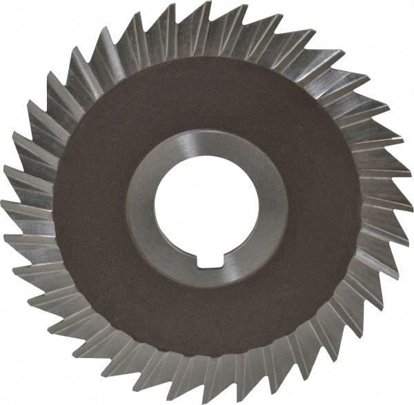 Keo - 4" Blade Diam x 3/32" Blade Thickness, 1" Hole, 36 Teeth, High Speed Steel Side Chip Saw - Straight Tooth, Arbor Connection, Right Hand Cut, Uncoated, with Keyway - Exact Tool & Supply