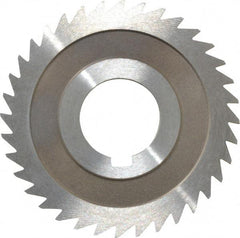 Keo - 3" Diam x 3/32" Blade Thickness x 1" Arbor Hole Diam, 36 Tooth Slitting and Slotting Saw - Arbor Connection, Right Hand, Uncoated, High Speed Steel, 10° Rake, Concave Ground - Exact Tool & Supply