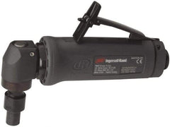 Ingersoll-Rand - 1/4" Collet, Angle Handle, Angle Air Die Grinder - 20,000 RPM, Dual Capable Exhaust, 25 CFM, 0.4 hp - Exact Tool & Supply