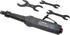 Ingersoll-Rand - 1/4" Collet, Straight Handle, Angle Air Die Grinder - 18,000 RPM, Rear Exhaust, 55 CFM, 1.35 hp, 3/8 NPT - Exact Tool & Supply