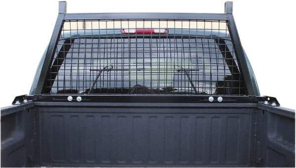 Erickson Manufacturing - Steel Headache Rack - 63-1/2 to 77-1/2" Long, Black, For Use with Any Truck - Exact Tool & Supply