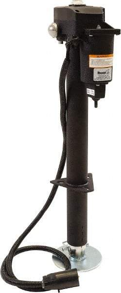 Buyers Products - 12V Electric Trailer Jack - 3,500 Lb Load Capacity, 8 to 32" Service Height - Exact Tool & Supply