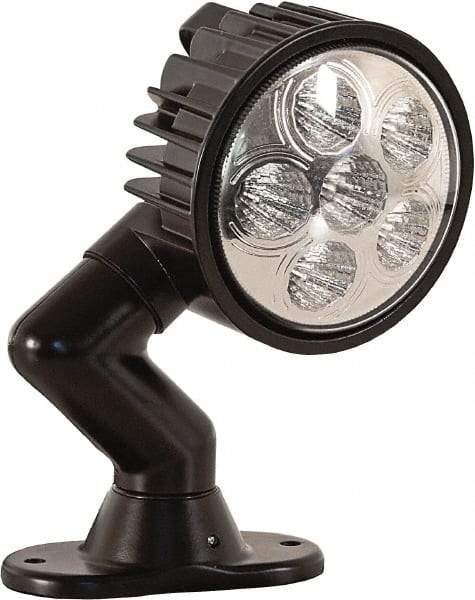 Buyers Products - 12 to 24 Volt, Clear LED Spotlight - 1.5 Amps, 1,350 Lumens, 6 LED Lamp - Exact Tool & Supply