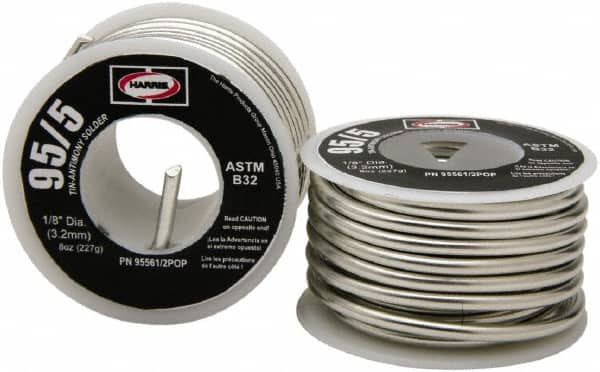 Lincoln Electric - Solder Type: Solder Diameter (Inch): 1/8 - Exact Tool & Supply