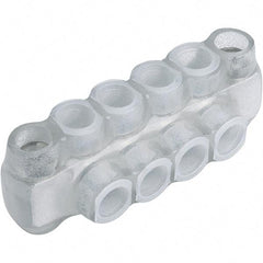 Panduit - 2 Port, 4 to 14 AWG Compatible, Tap Connector - 1.23" OAL x 1-1/4" OAW x 1.36" OAH, Clear - Exact Tool & Supply