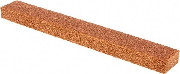 Tru-Maxx - 80 Grit Aluminum Oxide Rectangular Roughing Stone - Medium Grade, 1" Wide x 8" Long x 1/2" Thick - Exact Tool & Supply
