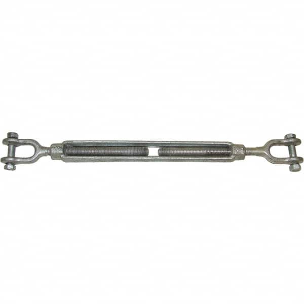 CM - 15,200 Lb Load Limit, 1-1/4" Thread Diam, 18" Take Up, Forged Steel Turnbuckle Body Turnbuckle - Exact Tool & Supply