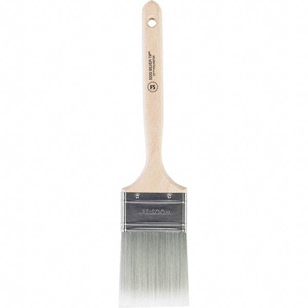 Wooster Brush - 2-1/2" Flat Polyester Sash Brush - 2-15/16" Bristle Length, 7-1/2" Wood Handle - Exact Tool & Supply