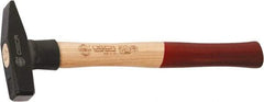 Osca - Machinist's Double Face Hammer - 14" OAL, 14" Long Wood Handle, 1.42" Face Diam - Exact Tool & Supply