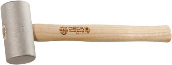Osca - 17 Ounce Head 2" Face Aluminum Nonmarring Hammer - Exact Tool & Supply