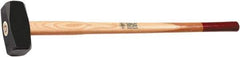 Osca - 8-51/64 Lb Head, 35-1/2" Long Sledge Hammer - Carbon Steel Head, 2-1/2" Face Diam, 6" Long Head, Wood Handle - Exact Tool & Supply