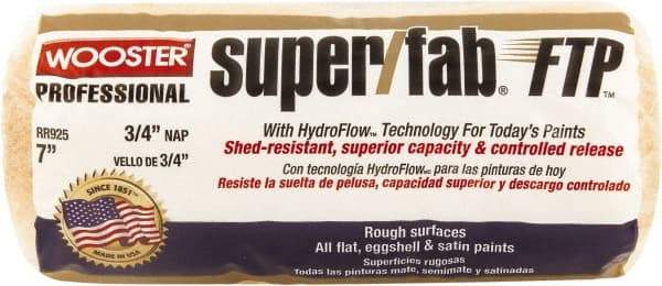 Wooster Brush - 1/2" Nap, 7" Wide Paint Roller - Semi-Rough to Rough Texture, Knitted - Exact Tool & Supply