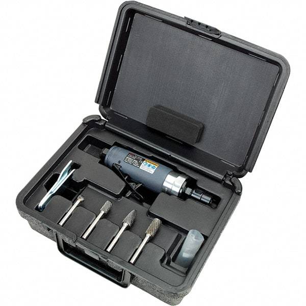 Ingersoll-Rand - 1/4" Collet, Straight Handle, Air Straight Die Grinder - 25,000 RPM, Rear Exhaust, 7 CFM, 0.33 hp - Exact Tool & Supply