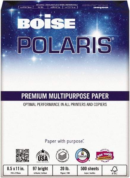 Boise - 2,500 Sheets White Photo Paper - Use with Laser Printers, Inkjet Printers, Copiers - Exact Tool & Supply