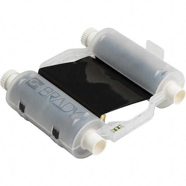 Brady - 4.33" Wide, Black Resin Ribbon 1 Black Ribbon Cartridge - For BBP30 Label Printer, BBP33 Label Printer, BBP35 Multicolor Sign & Label Printer, BBP37 Color & Cut Sign & Label Printer, BradyPrinter S3100, BBP31 Sign & Label Printer - Exact Tool & Supply